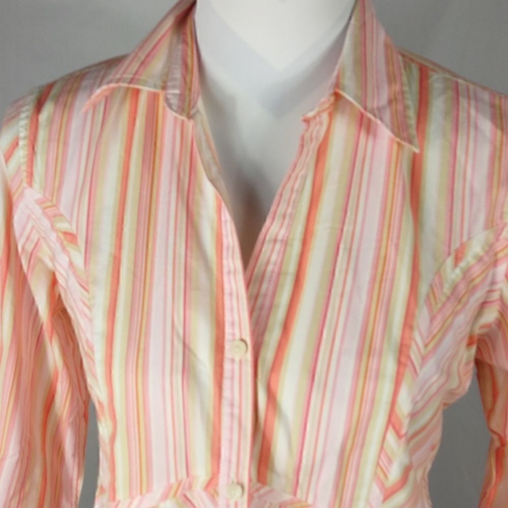 Announcements Maternity Striped Blouse - Picture 2 of 6